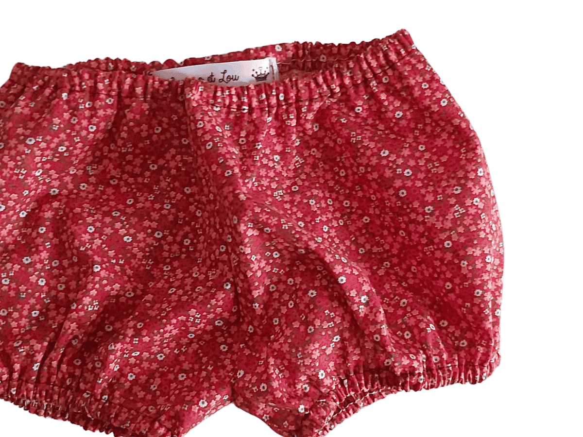 Bloomer « fleurs rouges »